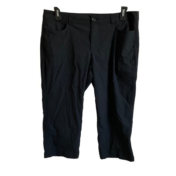 Eddie Bauer Black Cropped/Capri Plus Size Outdoor Pants - Size 14 - Gorpcore - Picture 1 of 7